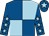 Light blue & royal blue quartered, royal blue sleeves, light blue stars, royal blue cap, light blue star (Elliott Brothers And Peacock)
