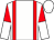 White, red braces, red and white halved sleeves (Klaravich Stables, Inc)