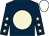 Dark blue, beige disc, beige stars on sleeves, white cap (Fitzwilliam Racing)