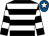 Black & white hoops, royal blue cap, white star (Lady O'Reilly)