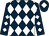 Dark blue & white diamonds, white diamond on cap (Holloway Kingston Partnership)