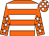 Orange, white hoops, orange sleeves, white stars, check cap (North Yorkshire B'stock And B McNeill)