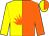 Yellow And Orange Halved, Orange Rising Sun, (Rising Sun Racing Stables, Inc)