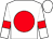 White, red ball, red bars on sleeves, white cap (Milton Rodriguez, Jr)