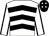 White & black chevrons, black seams on sleeves, black cap, white diamonds (Pearse Callaghan)