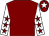 Maroon, white sleeves, maroon stars, maroon cap, white star (James McAnaney)