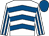 White & royal blue chevrons, striped sleeves, royal blue cap (Swans High Stool Syndicate)