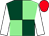 Dark green and light green (quartered), white sleeves, red cap (S And S Racing & Partner)