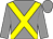Grey, yellow cross sashes, grey cap (A Cati)