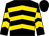 Black, gold chevrons, black cap (Calumet Farm)