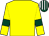 Yellow, dark green armlets, dark green and white striped cap (Miss Hazel Crichton)