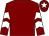 Maroon, white chevrons on sleeves, white star on cap (Drink Till You Drop Syndicate)