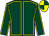 Dark green, yellow seams, quartered cap (D Casey)