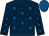 Dark blue, royal blue stars, royal blue cap (Emissary Racing)