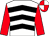 White, black chevrons, red sleeves, red and white quartered cap (Sligo Racing Club)