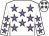 White, mauve stars (Mrs Gay Smith)
