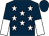 Dark blue, white stars, halved sleeves, dark blue cap (Acp Partnership)