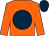 Orange, dark blue disc, dark blue cap (Mr A Barnes)