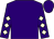 Purple, beige diamonds on sleeves (What In Heavens Partnership)