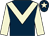 Dark blue, beige chevron, sleeves and star on cap (Cantay Racing)