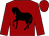 Burgundy, black horse (Rodney Moyers)