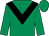 Emerald green, black chevron (H R H Princess Haya of Jordan)
