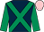 Dark blue, emerald green cross belts and sleeves, pink cap (Anthony Boswood & Mrs R Pease)