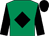 Emerald green, black diamond & sleeves, black cap (Turlough Blessing)