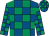 Royal blue & emerald green check (Royal's & Blue Syndicate)