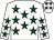 White, dark green stars (M Booth & Miss Rachael Evans)