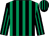 Black and emerald green stripes (Mr P Trant)