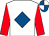 White, royal blue diamond, red sleeves, royal blue and white quartered cap (Tawny Port Ptners & Lovely Bubbly Raci)