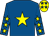 Royal blue, yellow star, yellow stars on sleeves, yellow cap, royal blue stars (Kevin Miller)