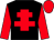 Black, red cross of lorraine, sleeves and cap (Mr G R Orchard & Partner)