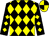 Black & yellow diamonds, quartered cap (Albert Moriarty)