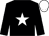 Black, white star, white cap (Shooting Star Stable Llc)