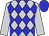 Silver and blue diamonds, silver sleeves, blue cap (Sanders, Wayne And Hirsch, Larry)