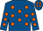 Royal blue, orange spots (Mr G F Gingell)