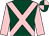 Dark green, pink cross belts and sleeves, quartered cap (Colin Perry, Alan Waller & John Lawson)