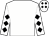 White, black diamonds on sleeves, black diamonds on cap (Donal Finnan)