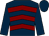 Dark blue & maroon chevrons, dark blue sleeves & cap (Marco & Natalie Steinmann)