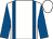 White, royal blue braces and sleeves (The Crafty Six & W B B)