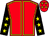Red, yellow seams, black sleeves, yellow stars, red cap, yellow stars (Bratwa)