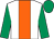 White, orange stripe, emerald green sleeves and cap (John Kelly, John McNeill & Alan Johnst)