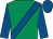 Emerald green, royal blue sash, sleeves & cap (Mrs Gabrielle Larkin)