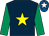 Dark blue, yellow star, emerald green sleeves, royal blue cap, white star (C & J Syndicate)