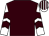 Brown, white sleeves, brown chevrons, white & brown striped cap (Miss Mary C M Murphy)