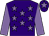 Purple, mauve stars, sleeves and star on cap (Kendari Racing)