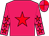 Rose body, red star, rose arms, red stars, rose cap, red quartered (H Rousseau)