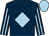 Dark blue, light blue diamond, striped sleeves, light blue cap (Thompson Musson & May)
